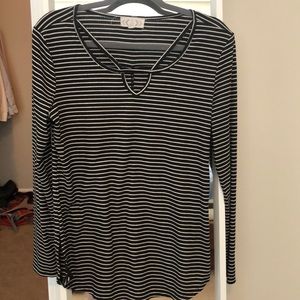 Black and White Striped TShirt